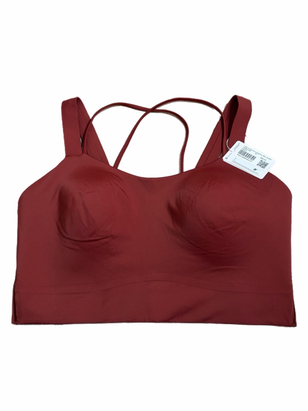 NWT Lululemon Like a Cloud Longline Bra *D/DD Cup (Cranberry Charm) Size 10